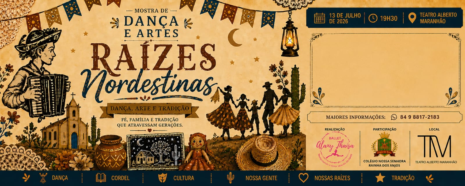 MOSTRA DE DANÇA E ARTES RAÍZES NORDESTINAS