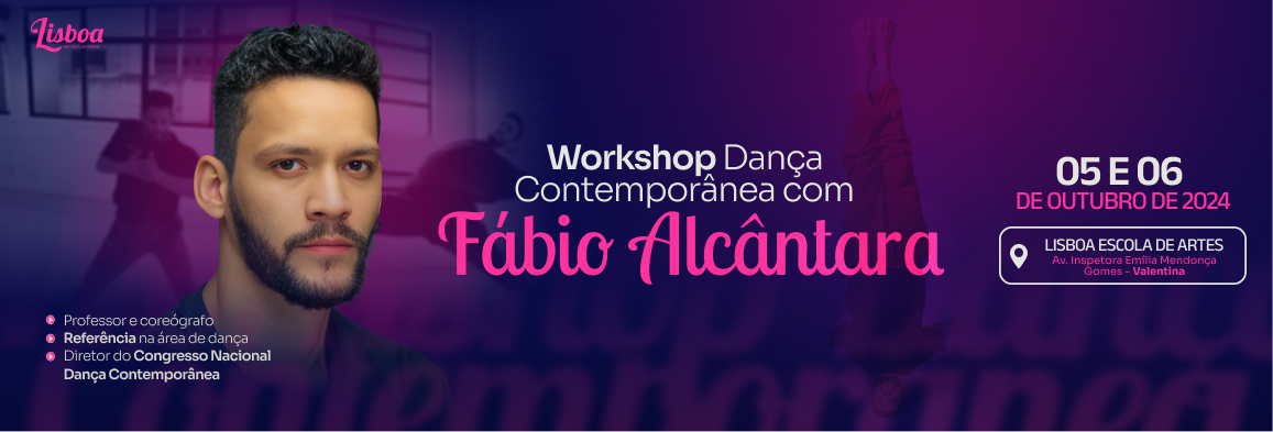 WORKSHOP DE DANÇA CONTEMPORÂNEA COM FÁBIO ALCÂNTARA